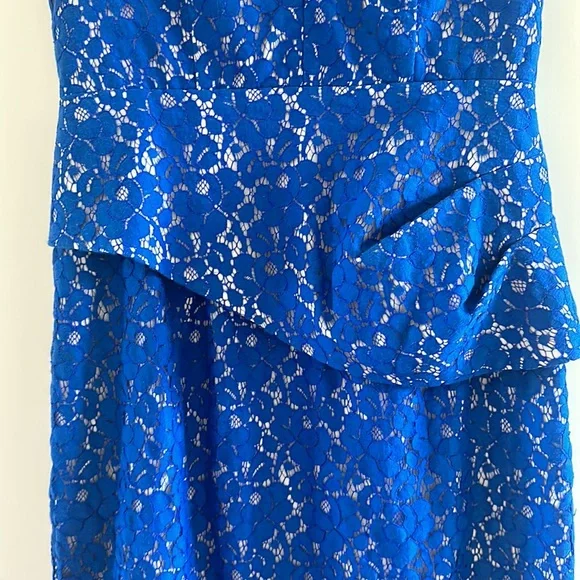 EUC Blue lace cocktail dress - Picture 4 of 7